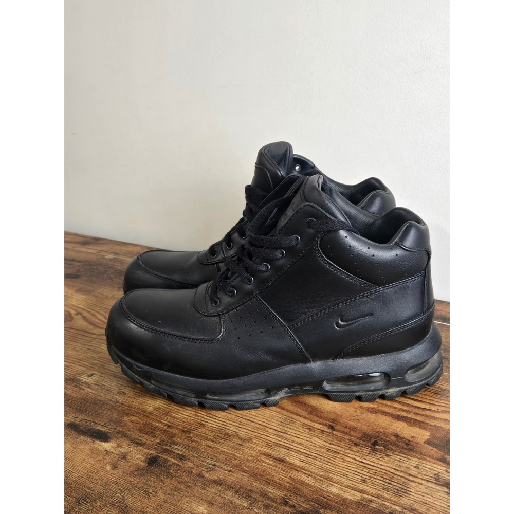 Nike Air Max Goadome ACG Black Leather Hiking Boots 865031-009 Mens Size 11